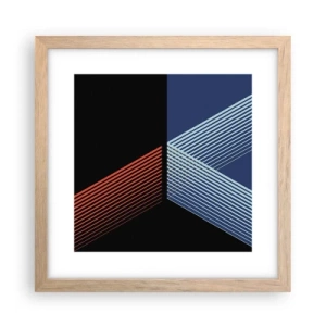 Plakát v rámu světlý dub - Jednoduchý příběh - 30x30 cm