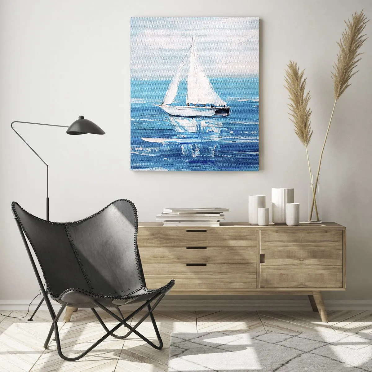 Obraz na skle - S přítelem po boku - 50x70 cm