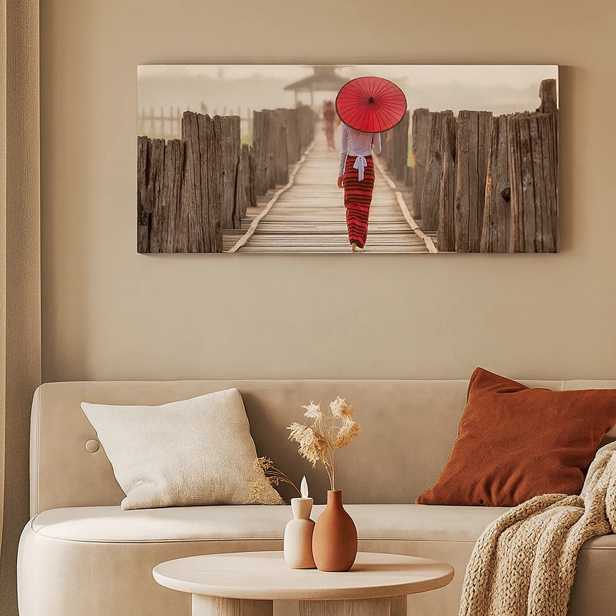 Obraz na plátně - Na starém mostě - 30x30 cm