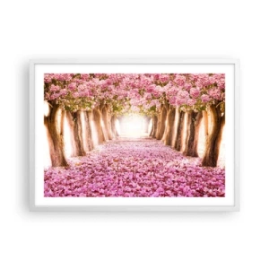 Plakát v bílém rámu - Cesta do ráje - 70x50 cm