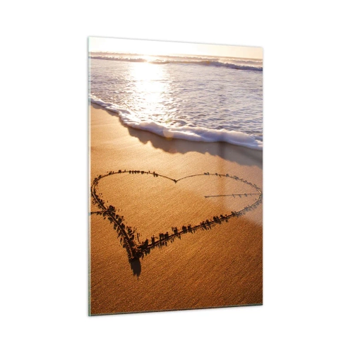 Obraz na skle - Prázdninové vyznání - 50x70 cm