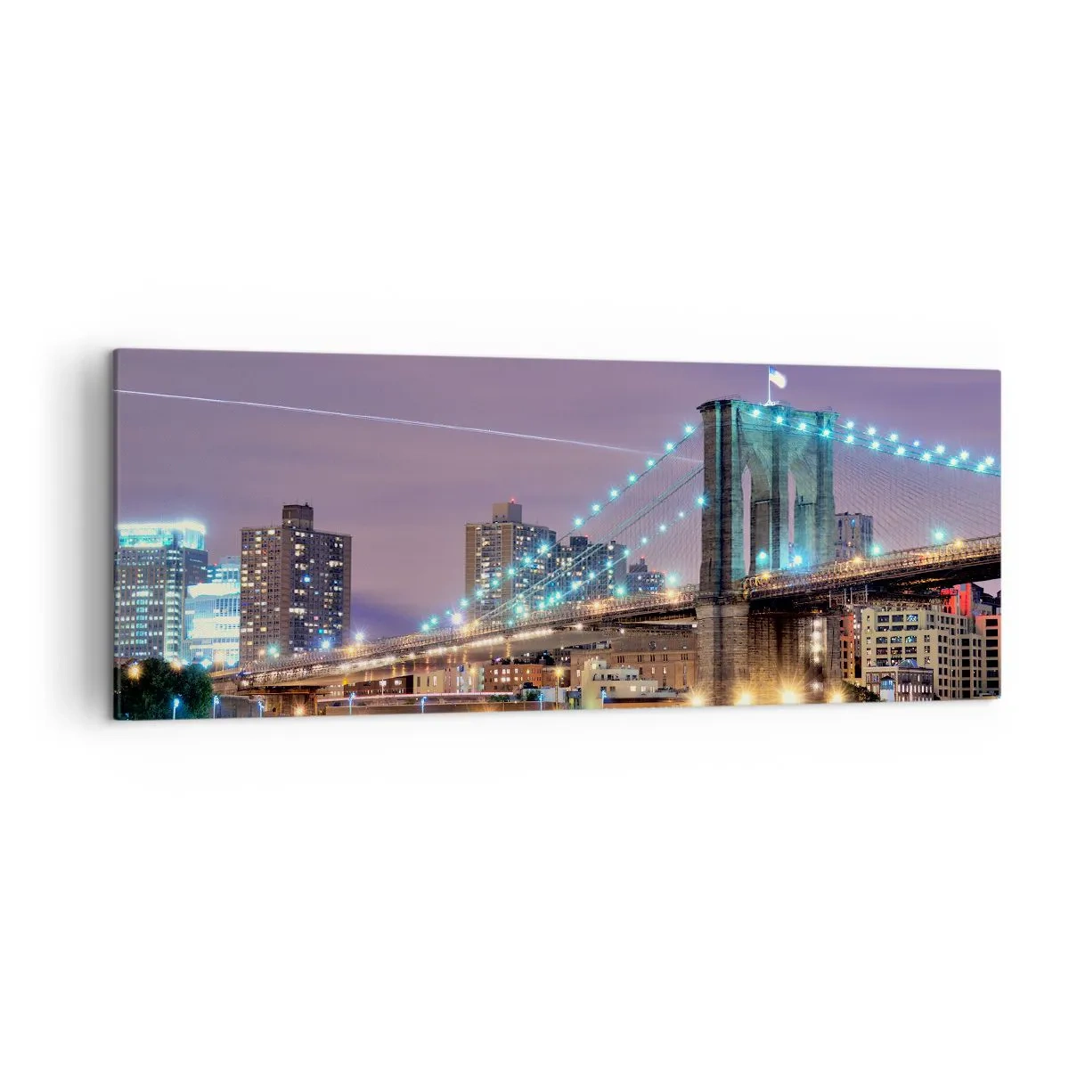 Obraz na plátně - Po mnoho let Brooklynský most - 140x50 cm