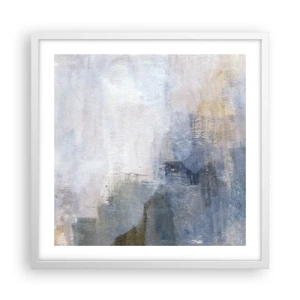 Plakát v bílém rámu - Tóny a akordy barev - 50x50 cm