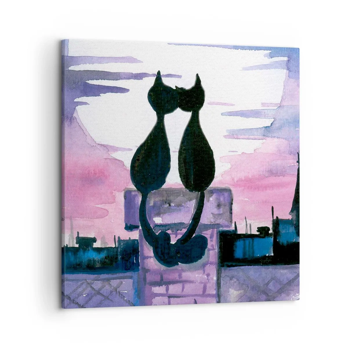 Obraz na plátně - Rendez-vous pod měsíčkem - 50x50 cm