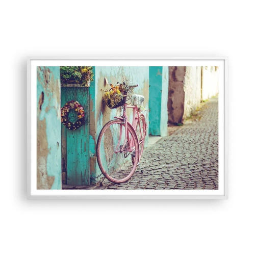 Plakát v bílém rámu - Hned se vrátím - 100x70 cm