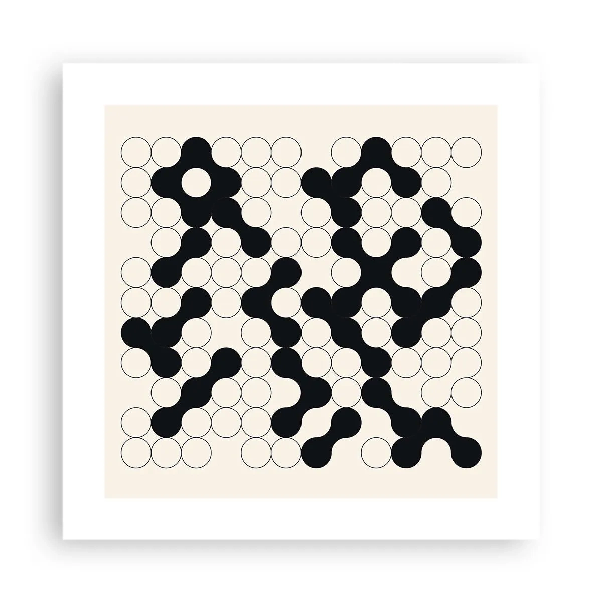 Plakát - Čínská hra – variace - 40x40 cm