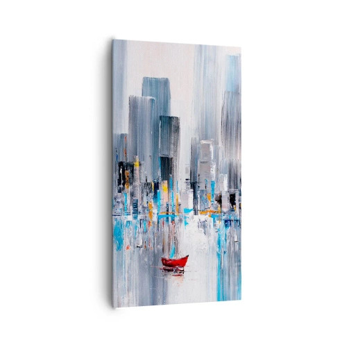 Obraz na plátně - Metropole u zálivu - 65x120 cm