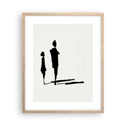 Plakát v rámu světlý dub - Určitě spolu? - 40x50 cm