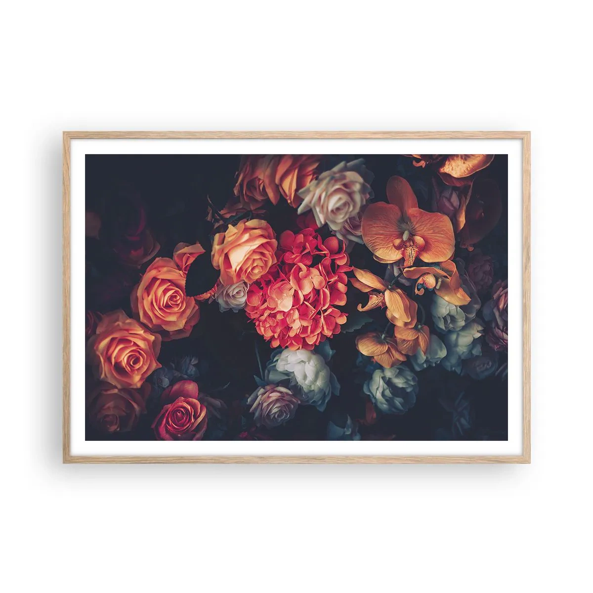 Plakát v rámu světlý dub - Jako u holandských mistrů - 100x70 cm