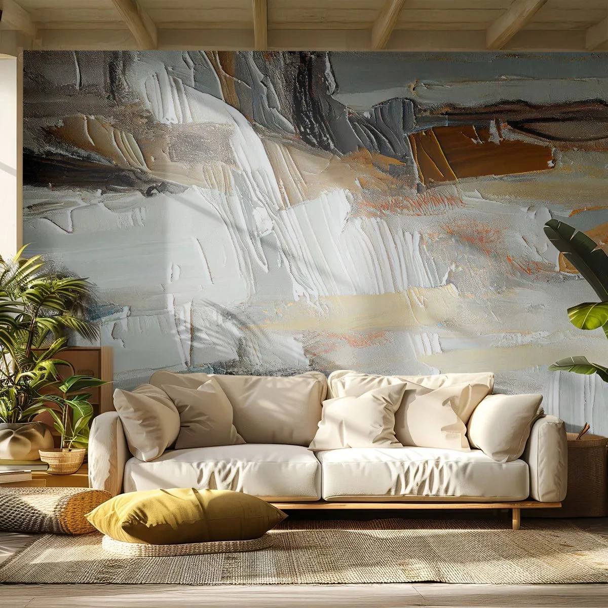 Fototapeta Premium Canvas - Barevné nahromadění - Kus, Malovat, Malování - 400x280 cm