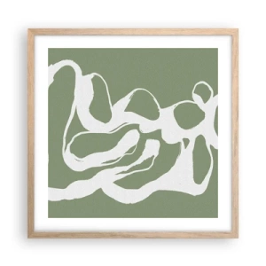 Plakát v rámu světlý dub - Volání prostoru - 50x50 cm