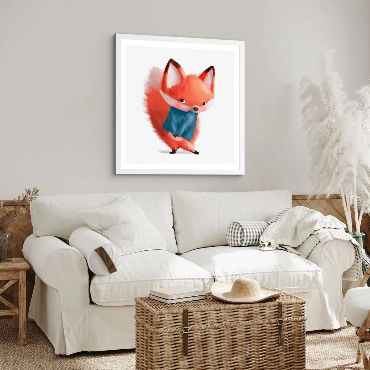 Plakát v bílém rámu - Sluší mi to? - 30x30 cm