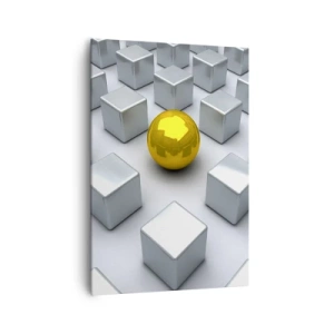 Obraz na plátně - Proč já? Geometrická kompozice - 70x100 cm