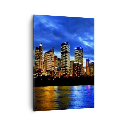 Obraz na plátně - Noc světel a barev - 50x70 cm