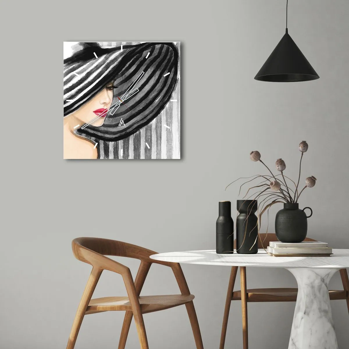 Nástěnné hodiny - Kde tě hledat? - 30x30 cm