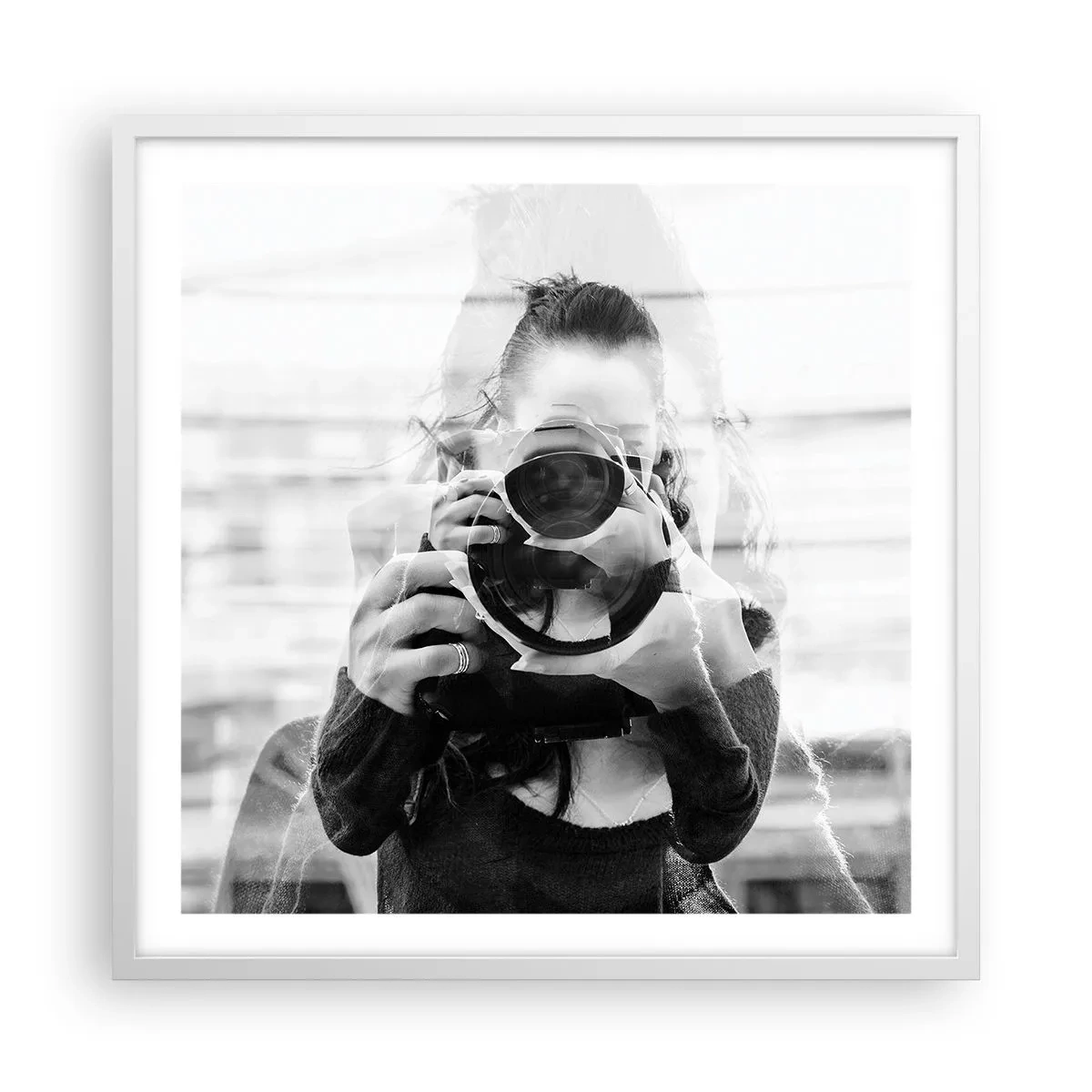 Plakát v bílém rámu - Tvůrce a materiál - 60x60 cm