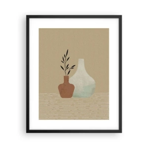 Plakát v černém rámu - Váza a její myšlenka - 40x50 cm