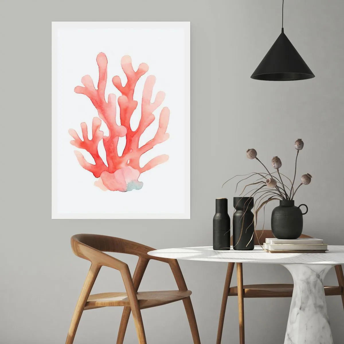 Plakát - Korálový korál - 50x70 cm