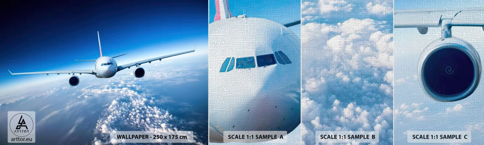 Vzor Fototapety Premium Canvas - Letím protože chci - Letadlo, Letadlo, Výlet - 100x30 cm