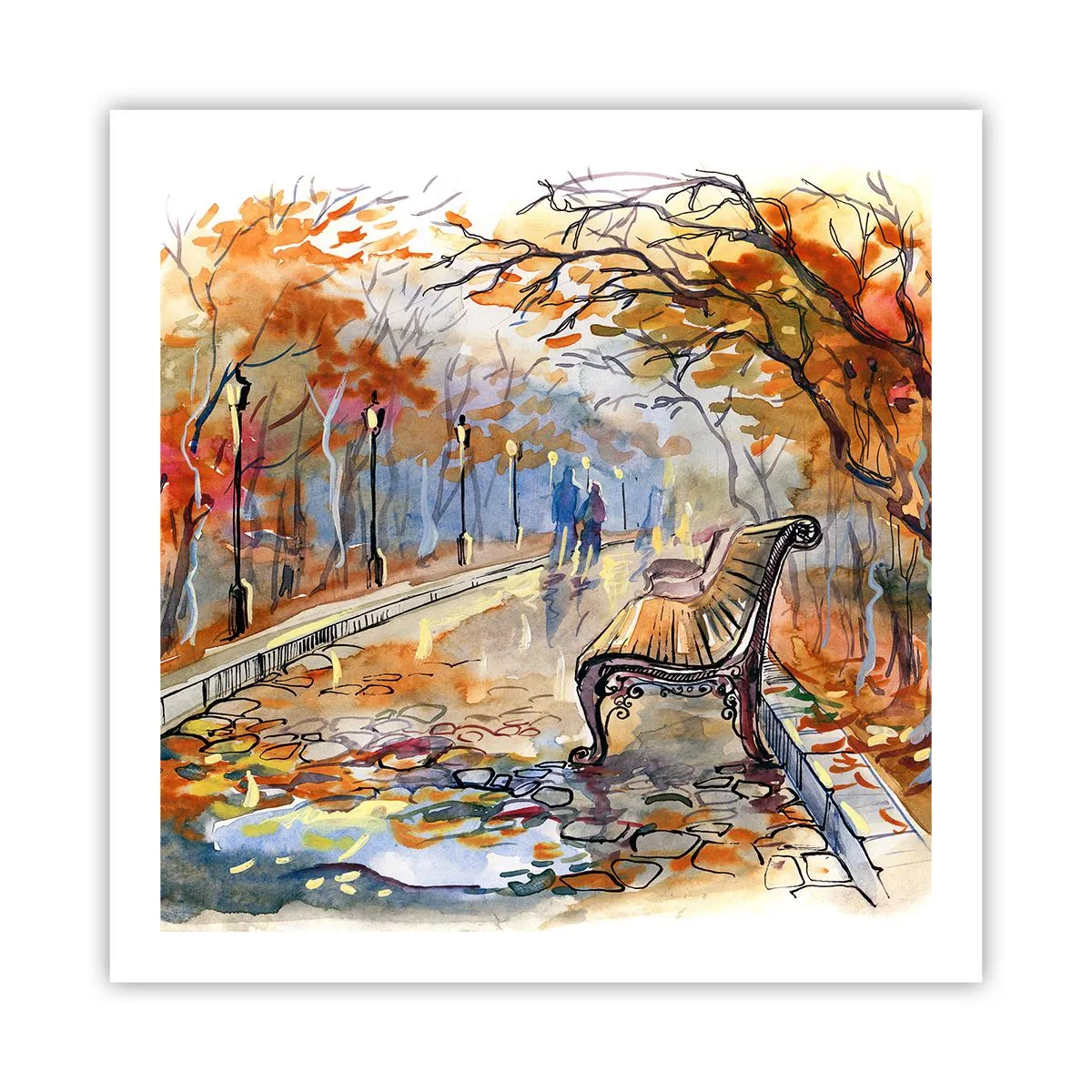 Plakát - Společně putovat podzimem - 60x60 cm