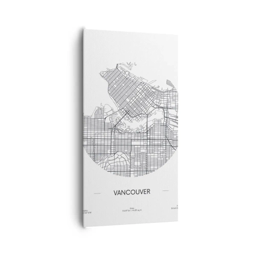 Obraz na plátně - Anatomie Vancouveru - 65x120 cm