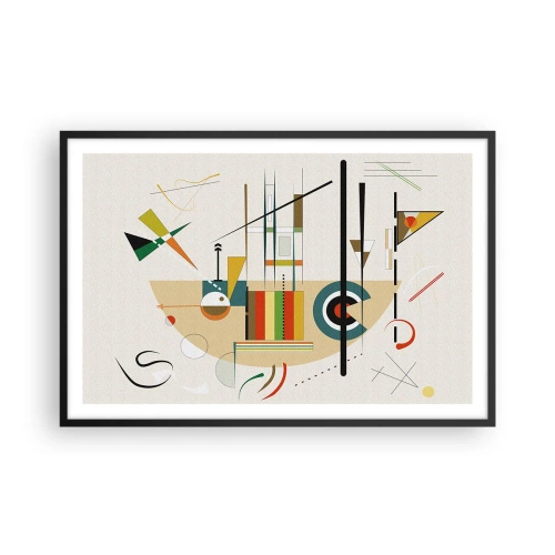 Plakát v černém rámu - A svět se směje - 91x61 cm