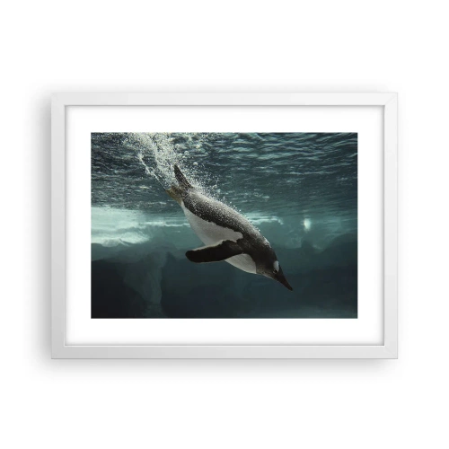 Plakát v bílém rámu - Vítejte v mém světě - 40x30 cm