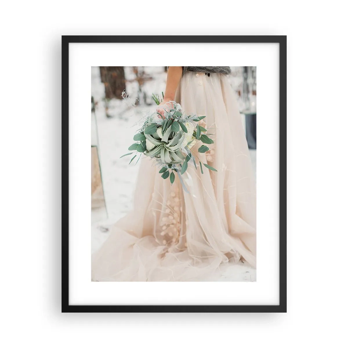 Plakát v černém rámu - A žili šťastně až do smrti - 40x50 cm