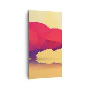 Obraz na plátně - Amarantová síla zubra - 65x120 cm