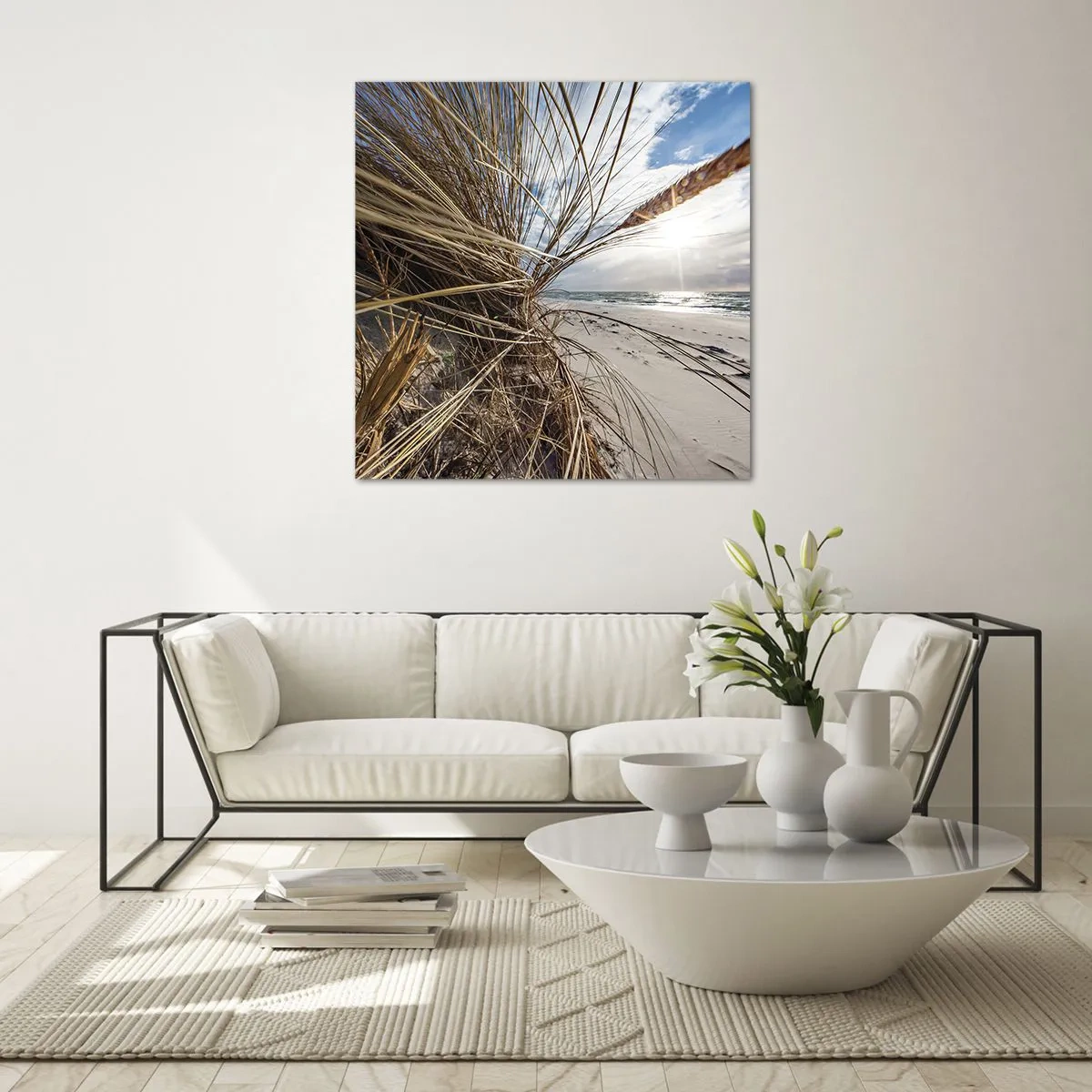 Obraz na skle - Setkání živlů - 60x60 cm