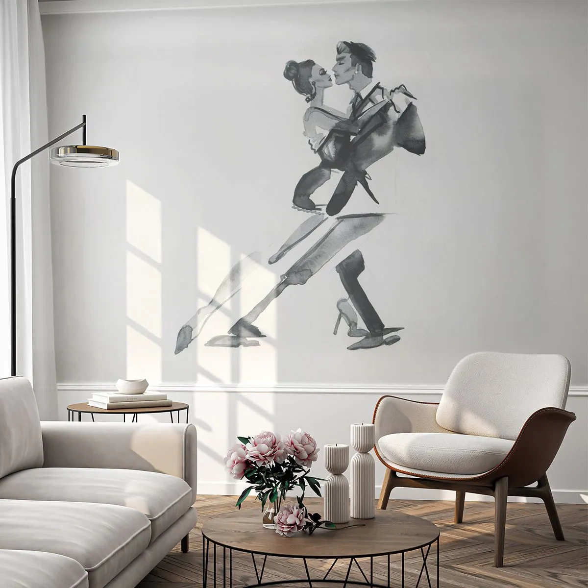 Fototapeta Premium Canvas - V jednom rytmu - Tango, Tanec, Tanečník - 450x315 cm