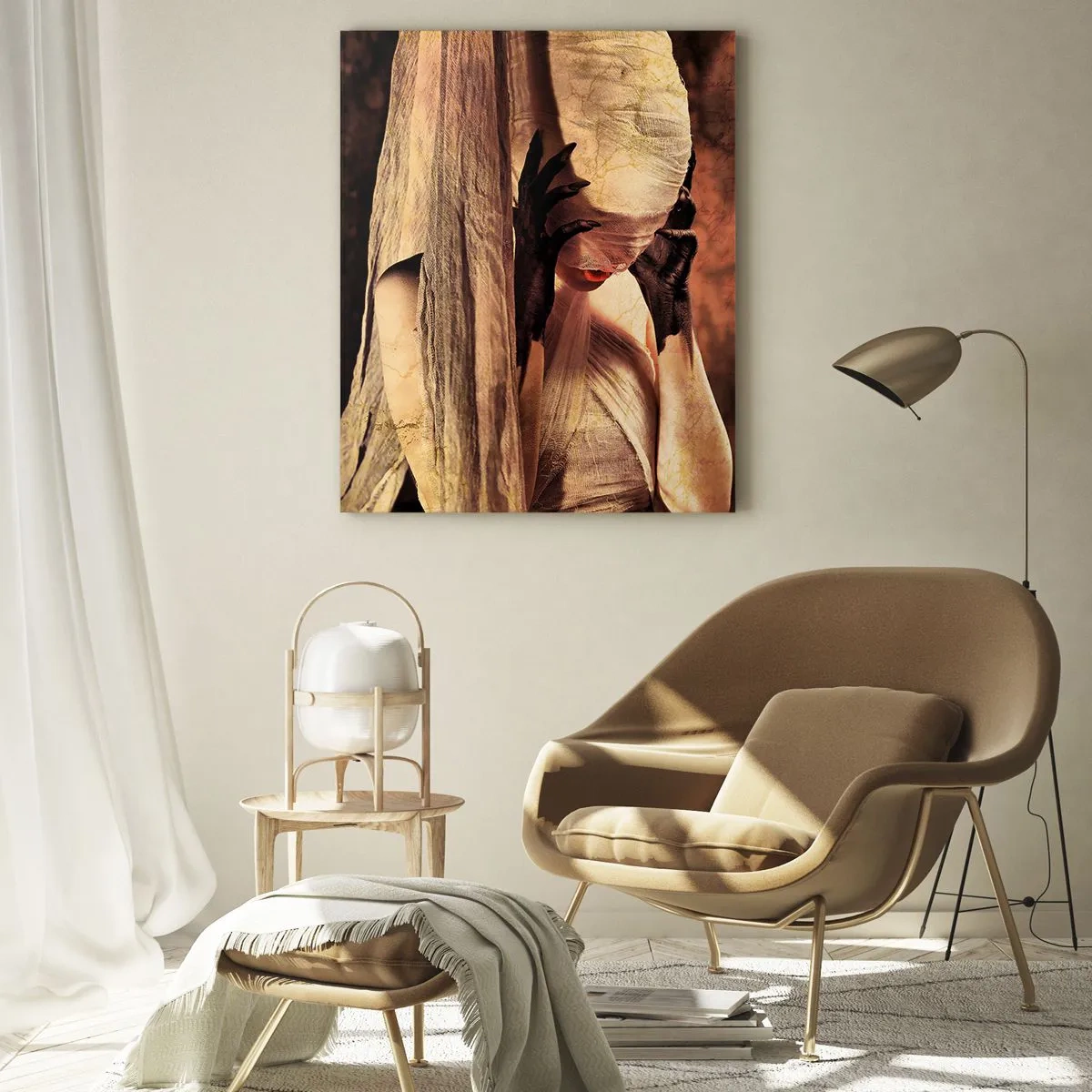 Obraz na skle - Mezi dobrem a zlem - 50x70 cm