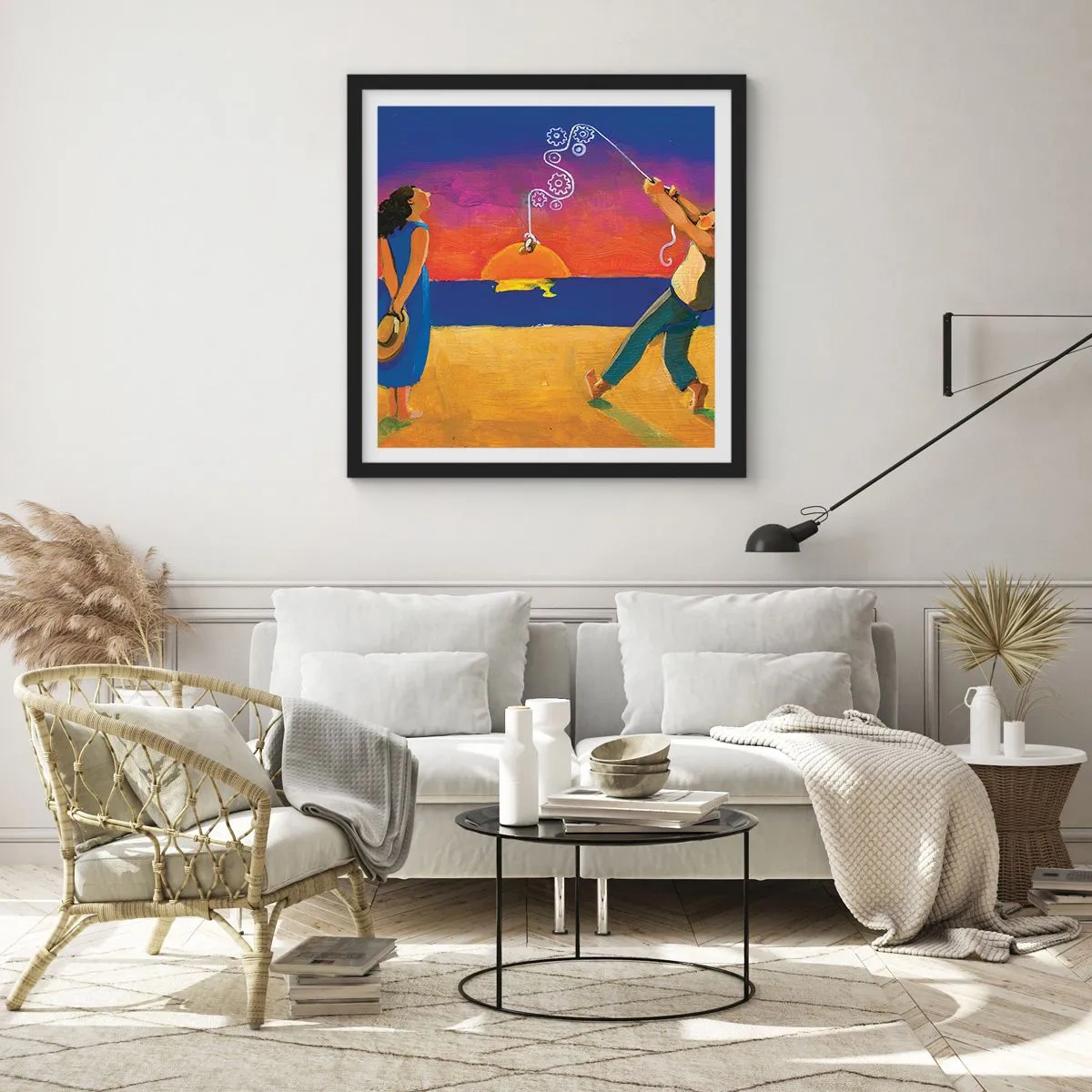 Plakát v černém rámu - Více než hvězda z nebe - 40x40 cm