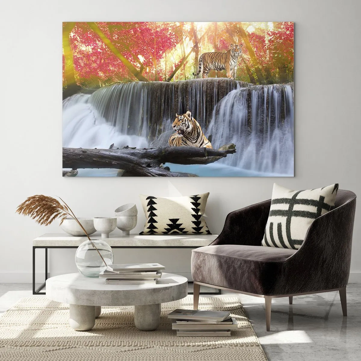 Obraz na skle - Surrealistická krajina    - 120x80 cm