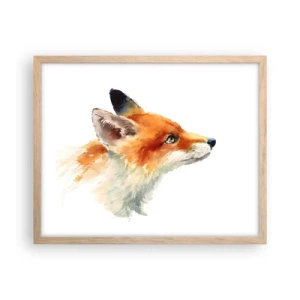 Plakát v rámu světlý dub - Opatrnosti není nikdy dost - 50x40 cm