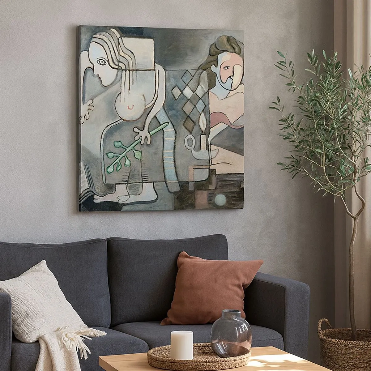 Obraz na plátně - Mozaika ducha a hmoty - 30x30 cm