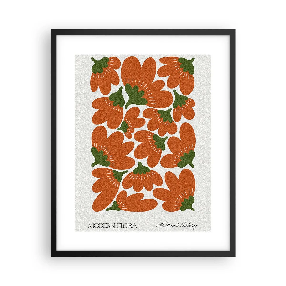 Plakát v černém rámu - Ze života květin - 40x50 cm