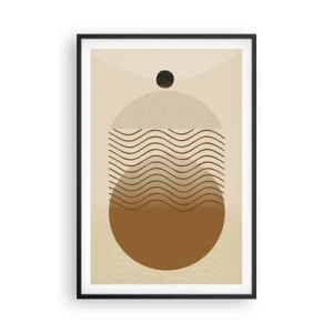 Plakát v černém rámu - O původu geometrických obrazců - 61x91 cm