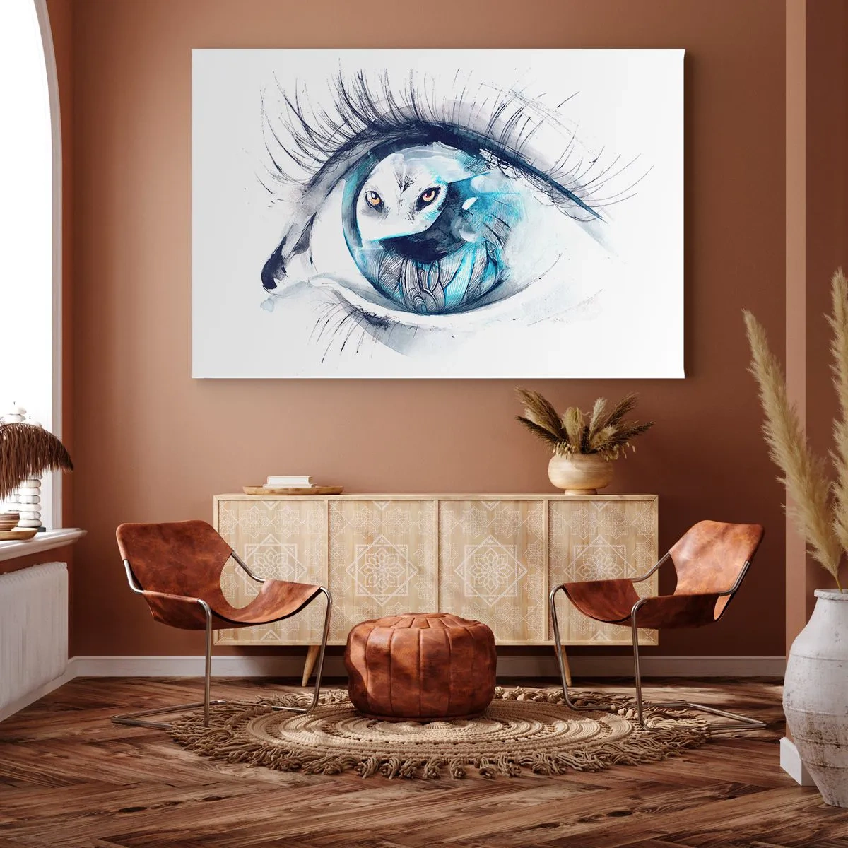 Obraz na plátně - Z očí do očí s divočinou - 100x70 cm