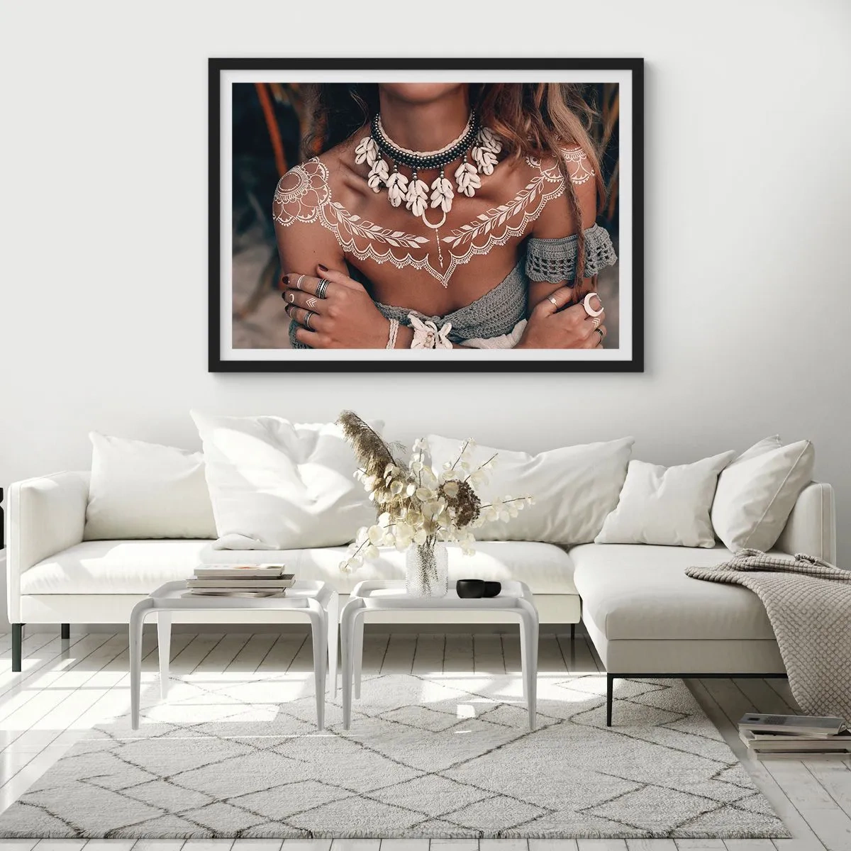 Plakát v černém rámu - Talismany, rituály ženskosti - 70x50 cm