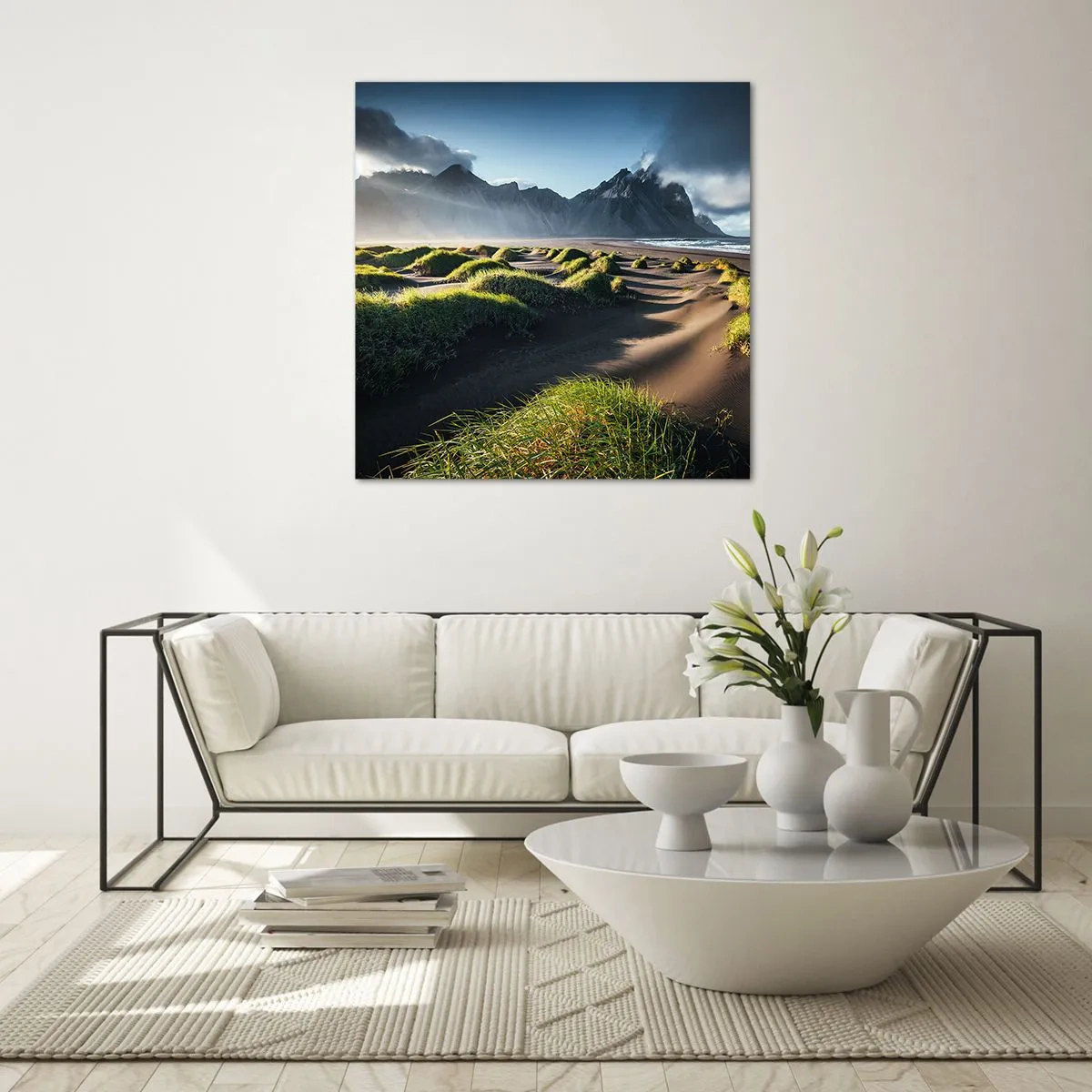 Obraz na skle - Harmonie živlů - 40x40 cm