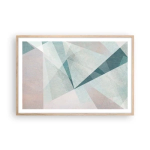 Plakát v rámu světlý dub - V klidu, ale dynamicky - 91x61 cm