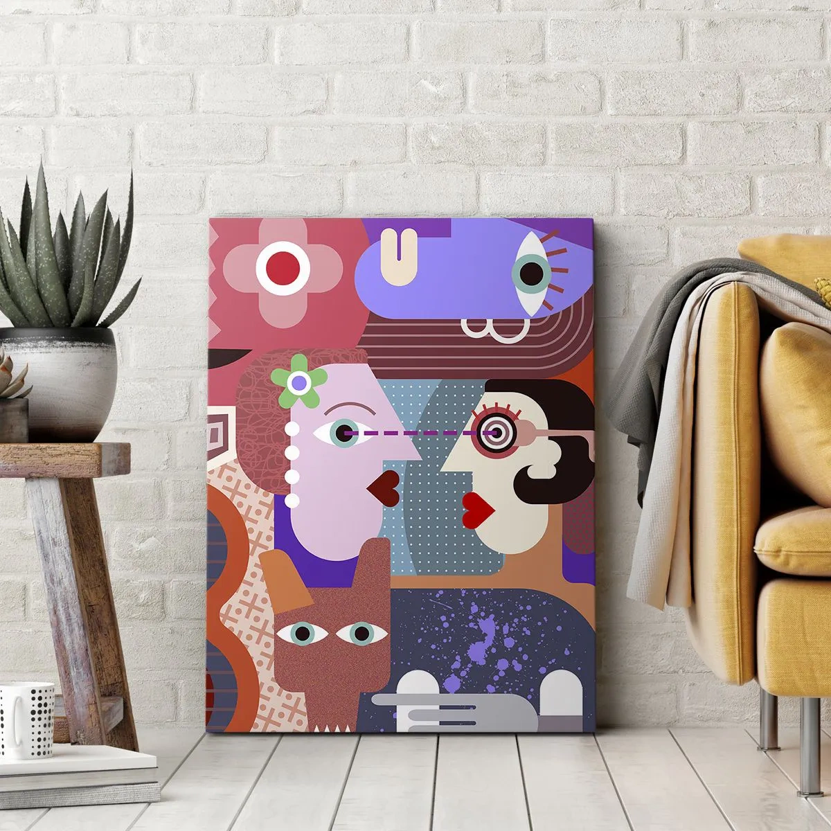 Obraz na plátně - Tváří v tvář - 55x100 cm