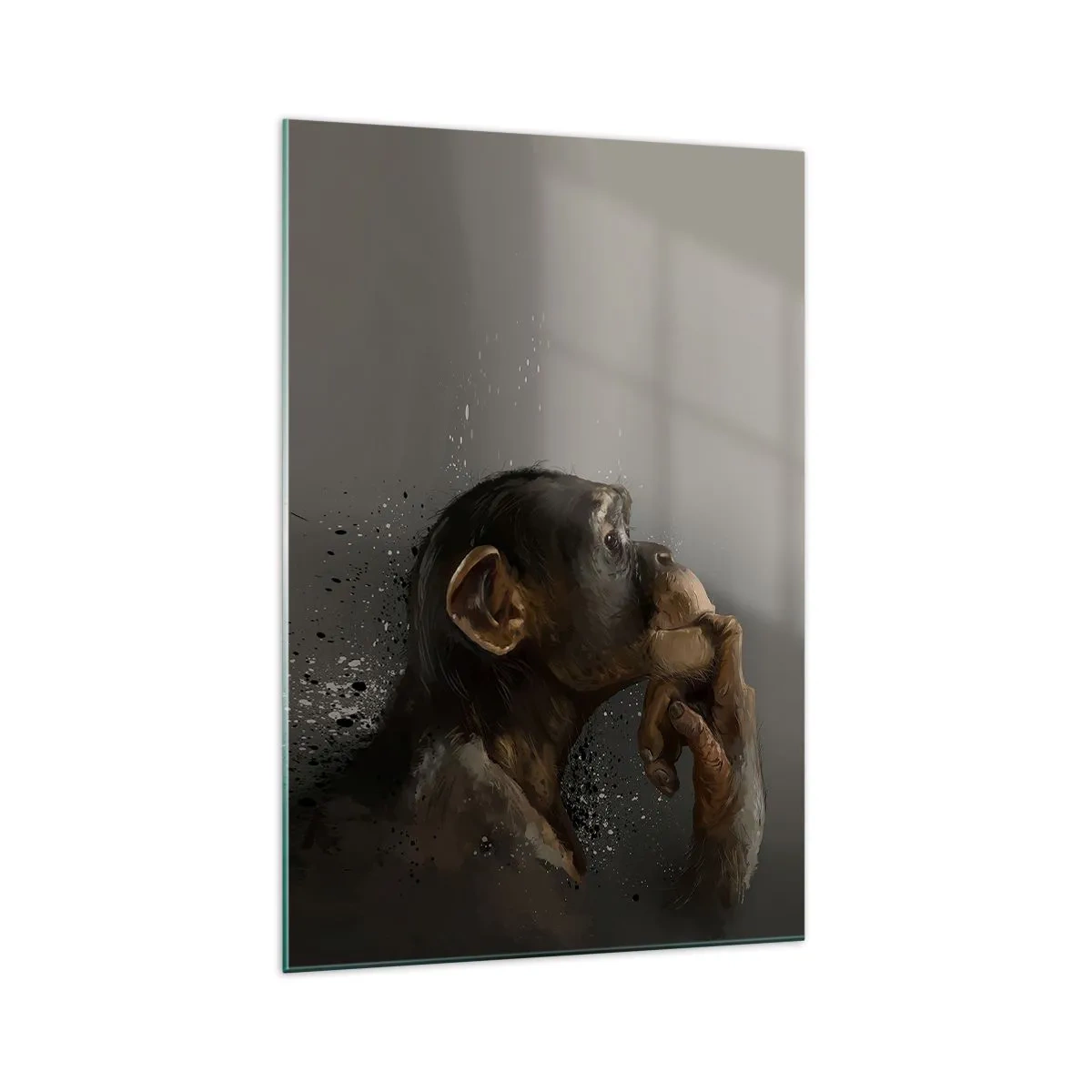 Obraz na skle - Určitě myslitel - 70x100 cm