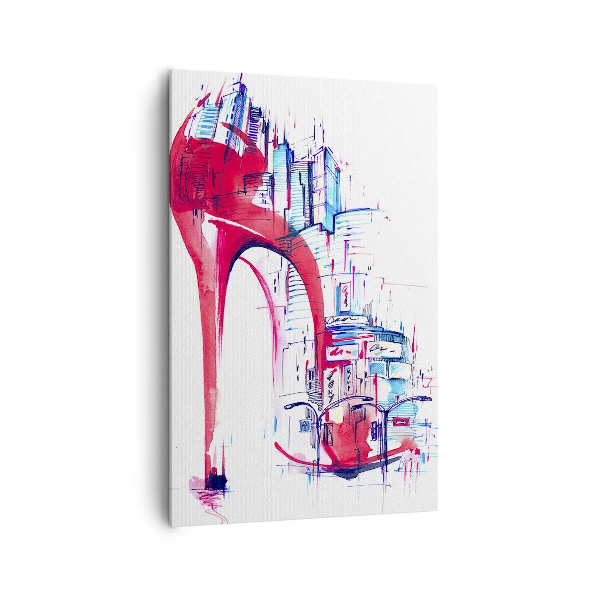 Obraz na plátně - Velkoměstská elegánka - 80x120 cm