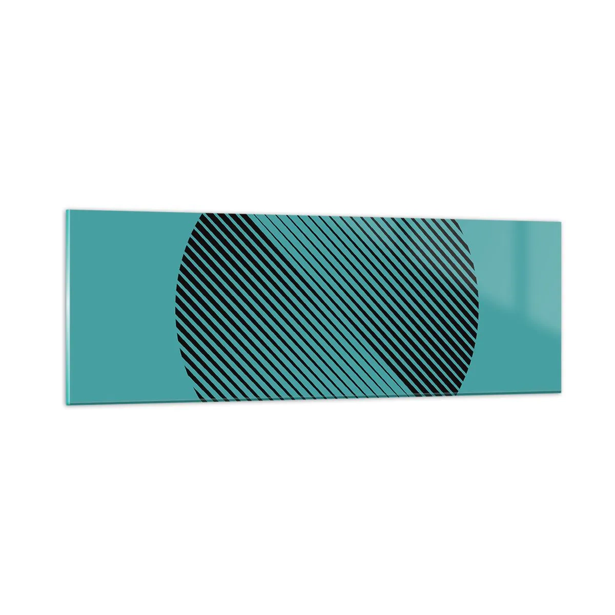 Obraz na skle - Kruh – geometrická variace - 90x30 cm