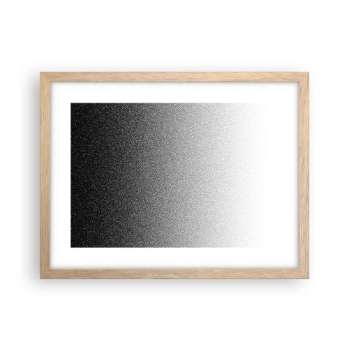 Plakát v rámu světlý dub - Směrem ke světlu - 40x30 cm