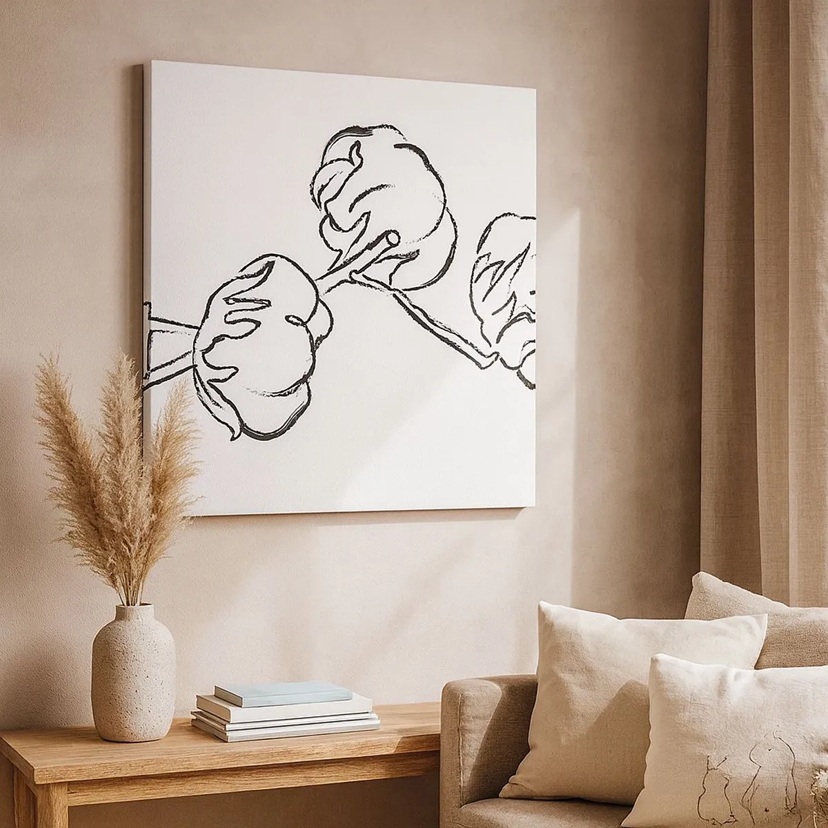 Obraz na plátně - Bavlněné chmýří - 30x30 cm