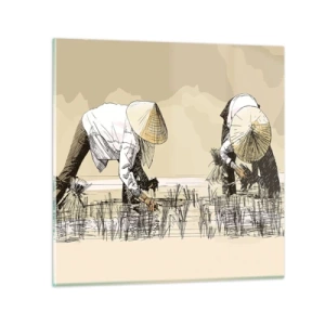 Obraz na skle - Úspěšná sklizeň - 60x60 cm