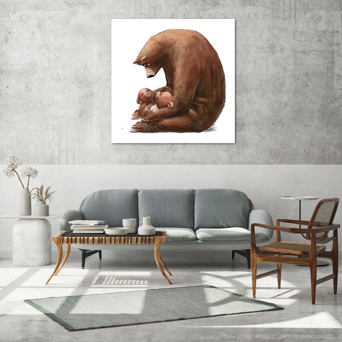 Obraz na skle - Sladké sny, děti - 40x40 cm